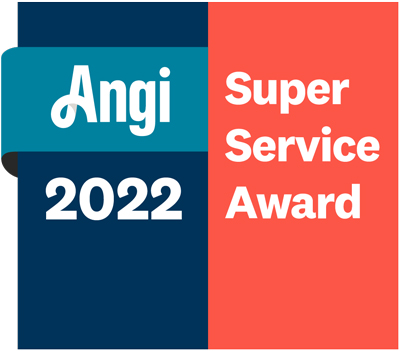 Angi Super Service Award 2022 plaque.