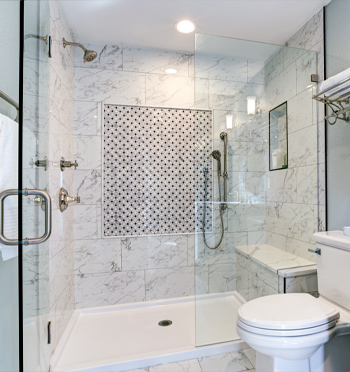 Beautiful shower post mold treatment