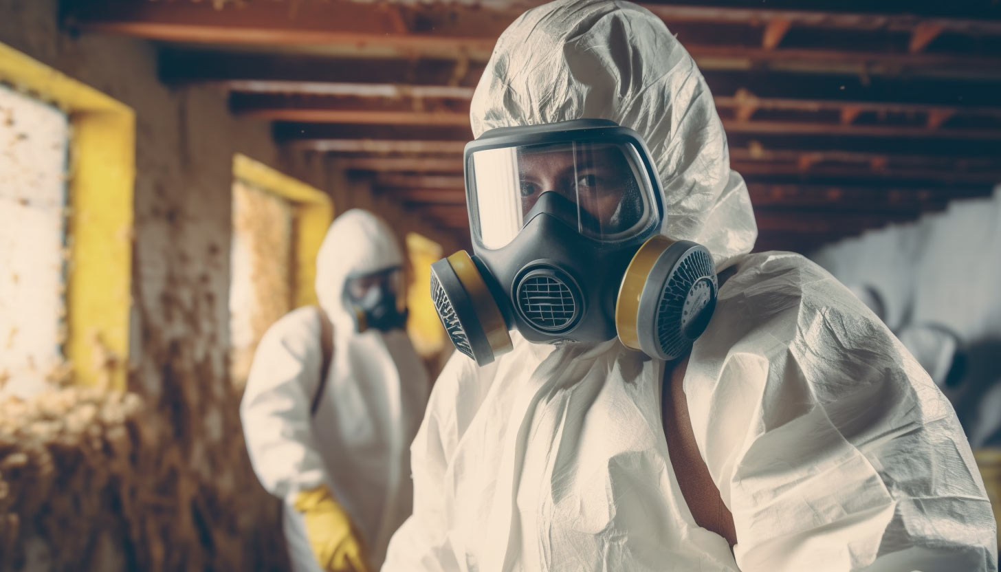 Mold-infested wall in Atlanta hom