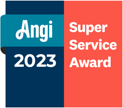 Angi Super Service Award 2023 plaque.