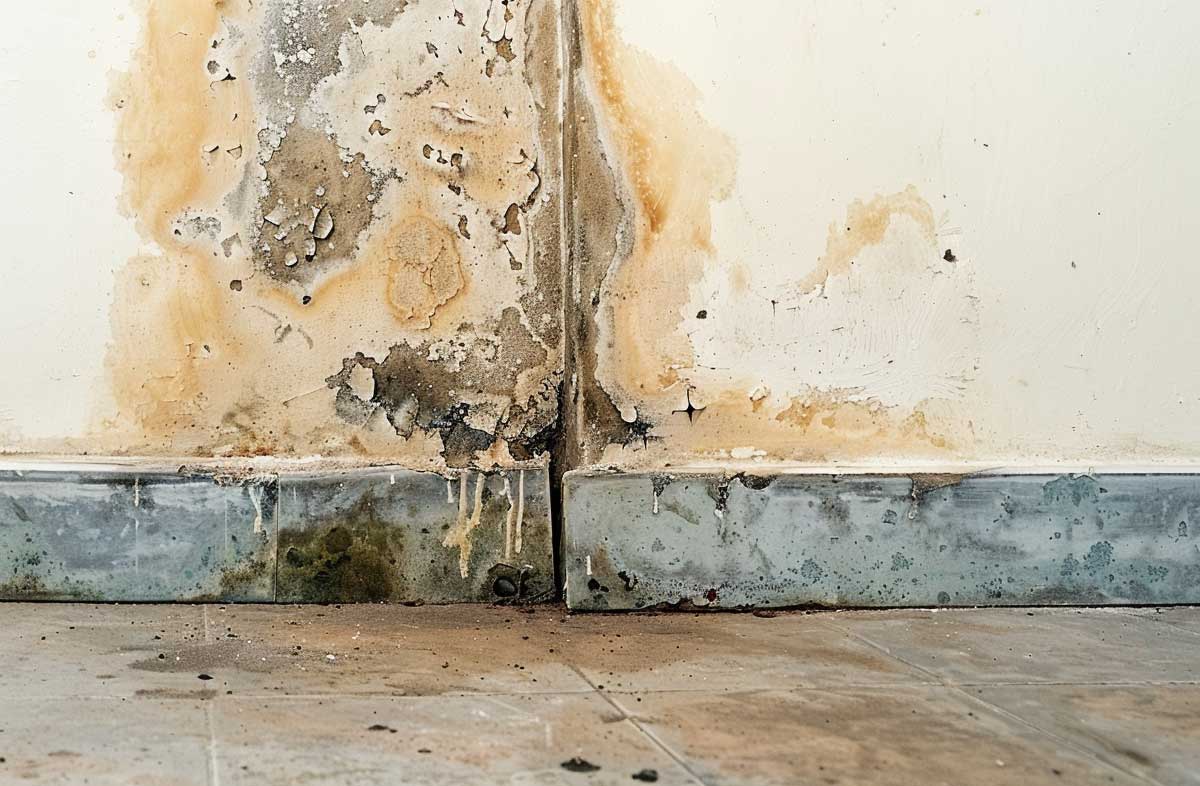 Mold growth on interior wall of Decatur, GA home